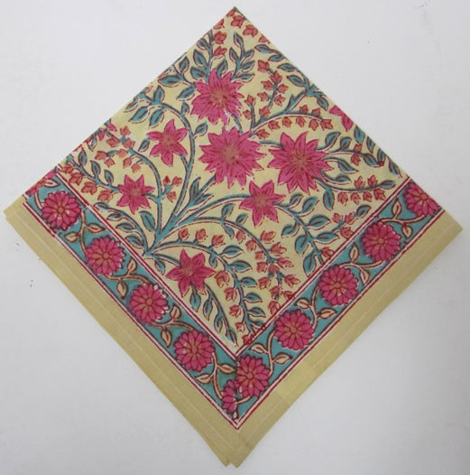 Cotton Block Printed Napkins