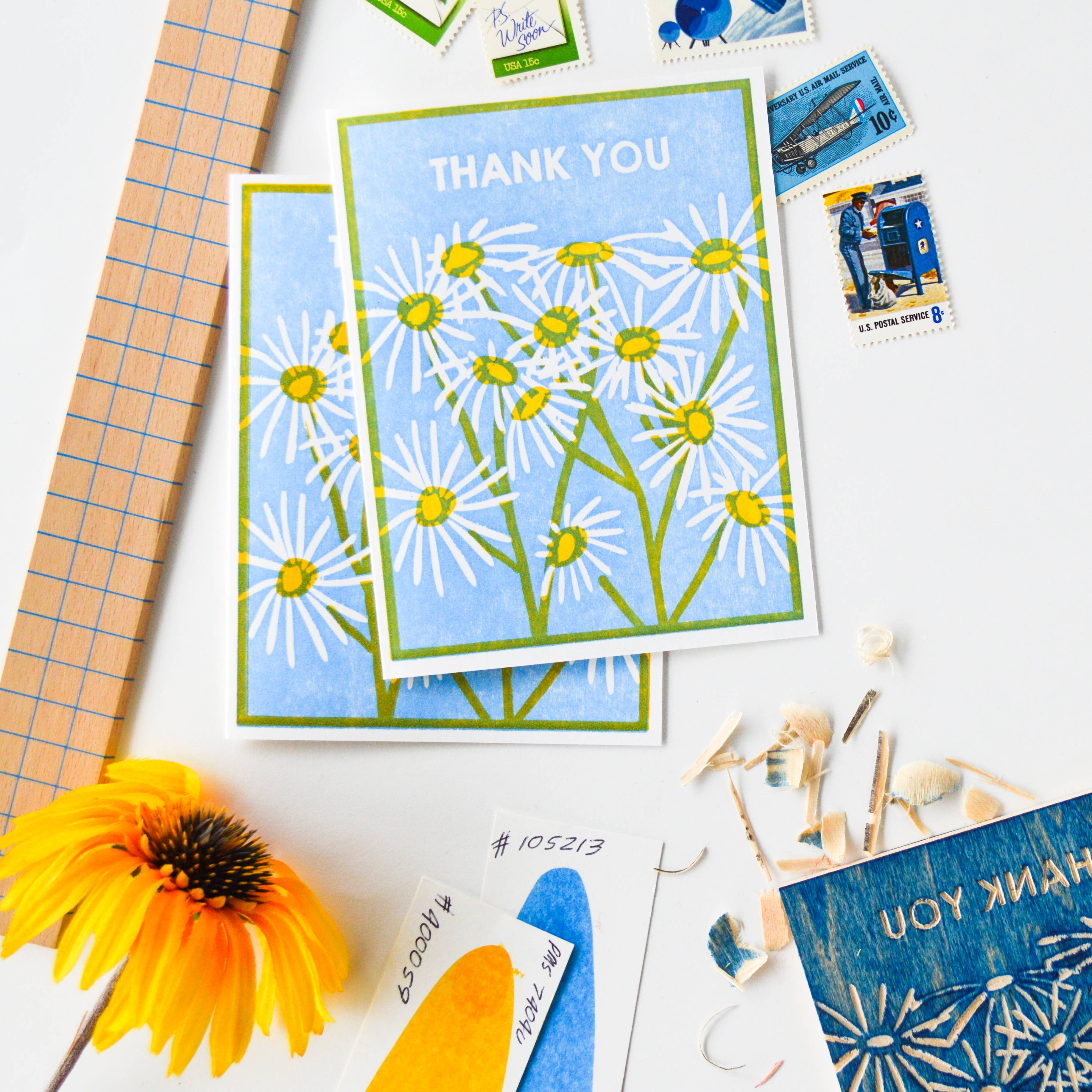 Daisies Thank You - Boxed Card Set