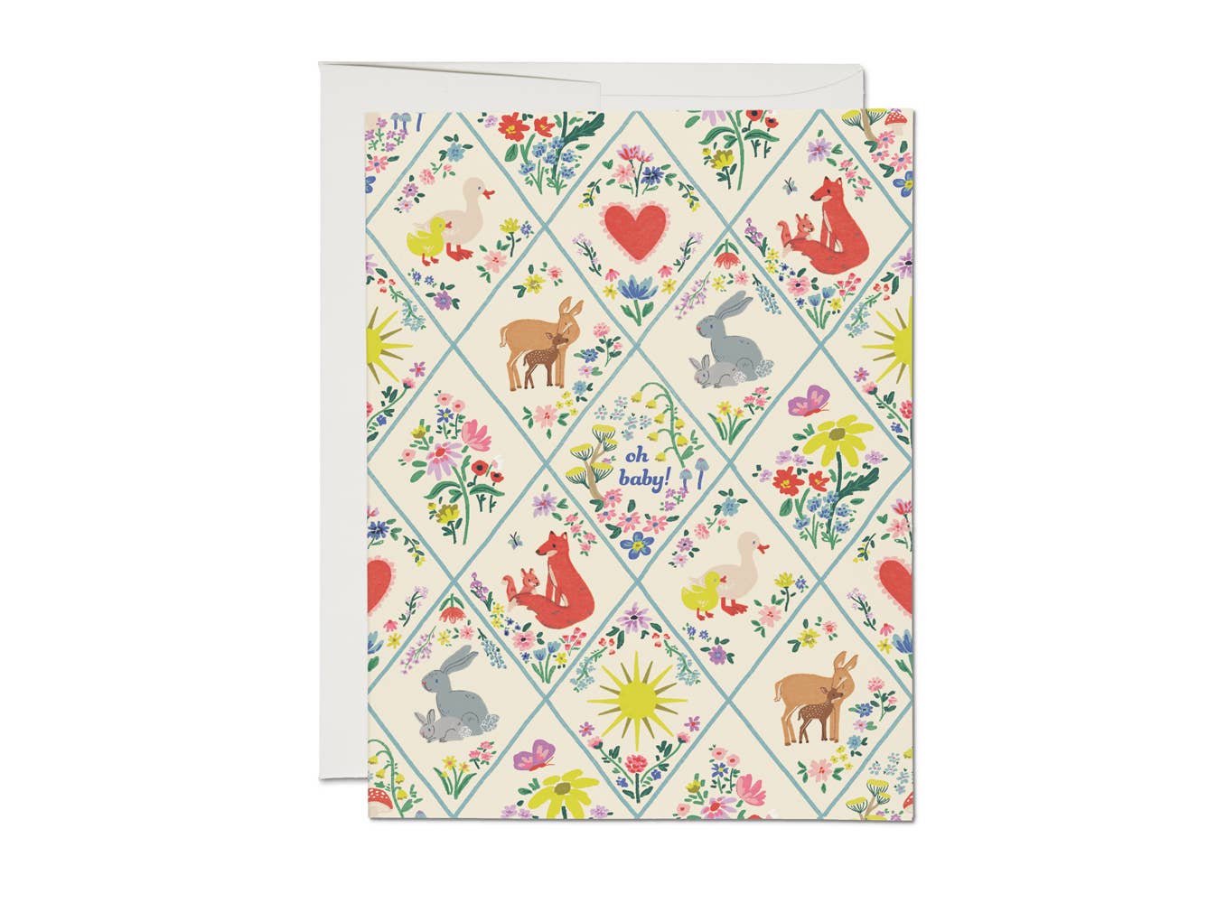 Woodland Critters New Baby Card