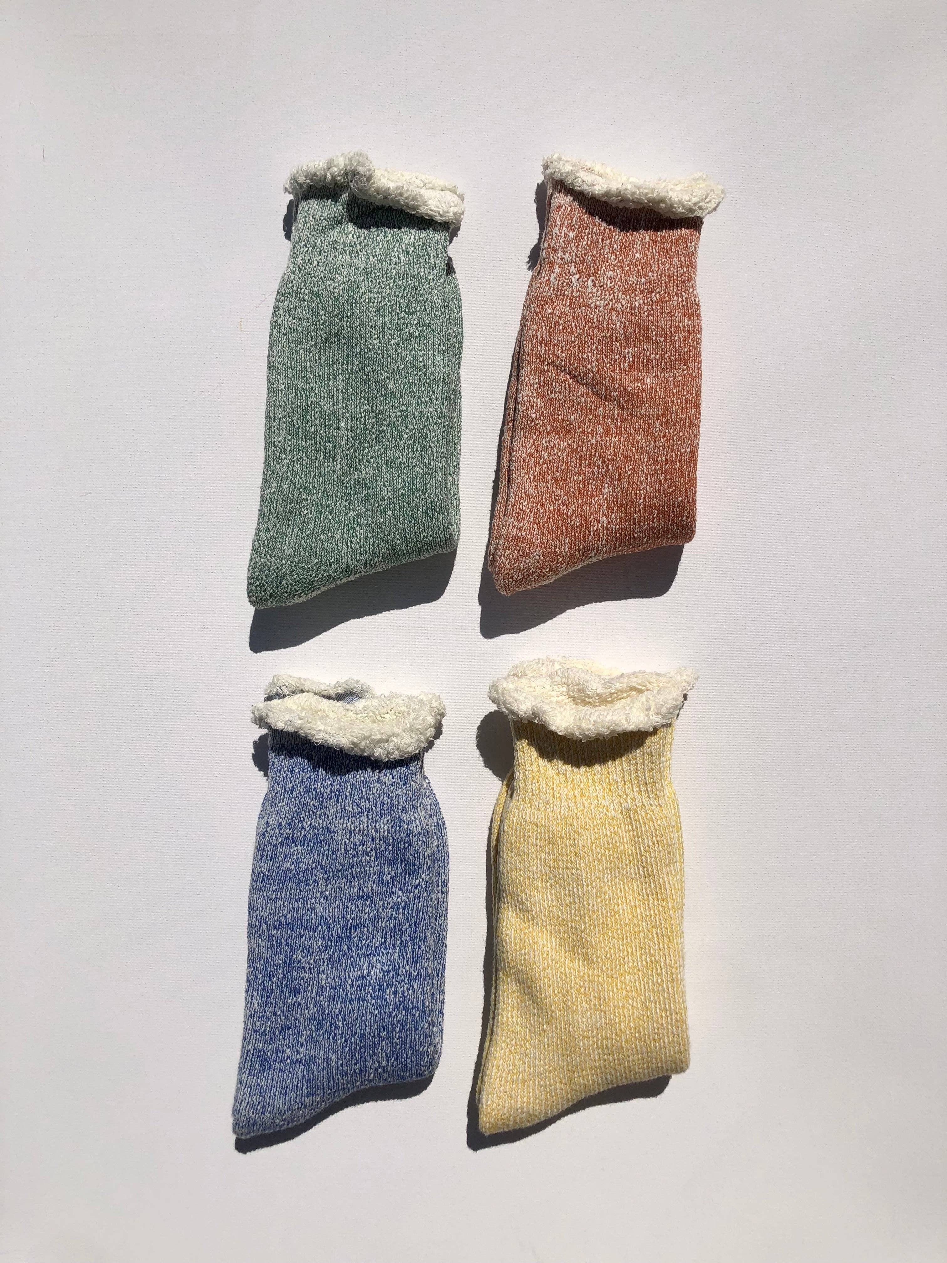 Super Terry Loop Socks - Lemon
