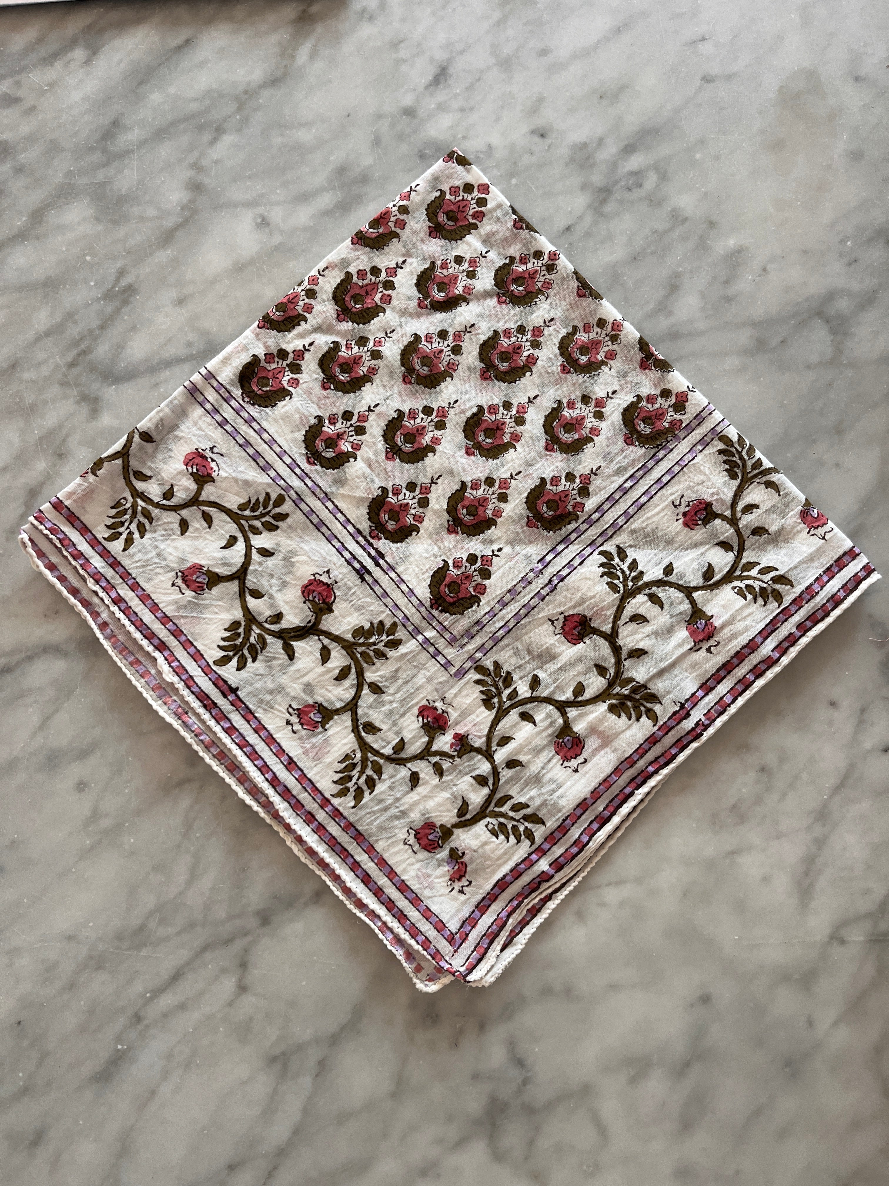 Block Printed Kerchief