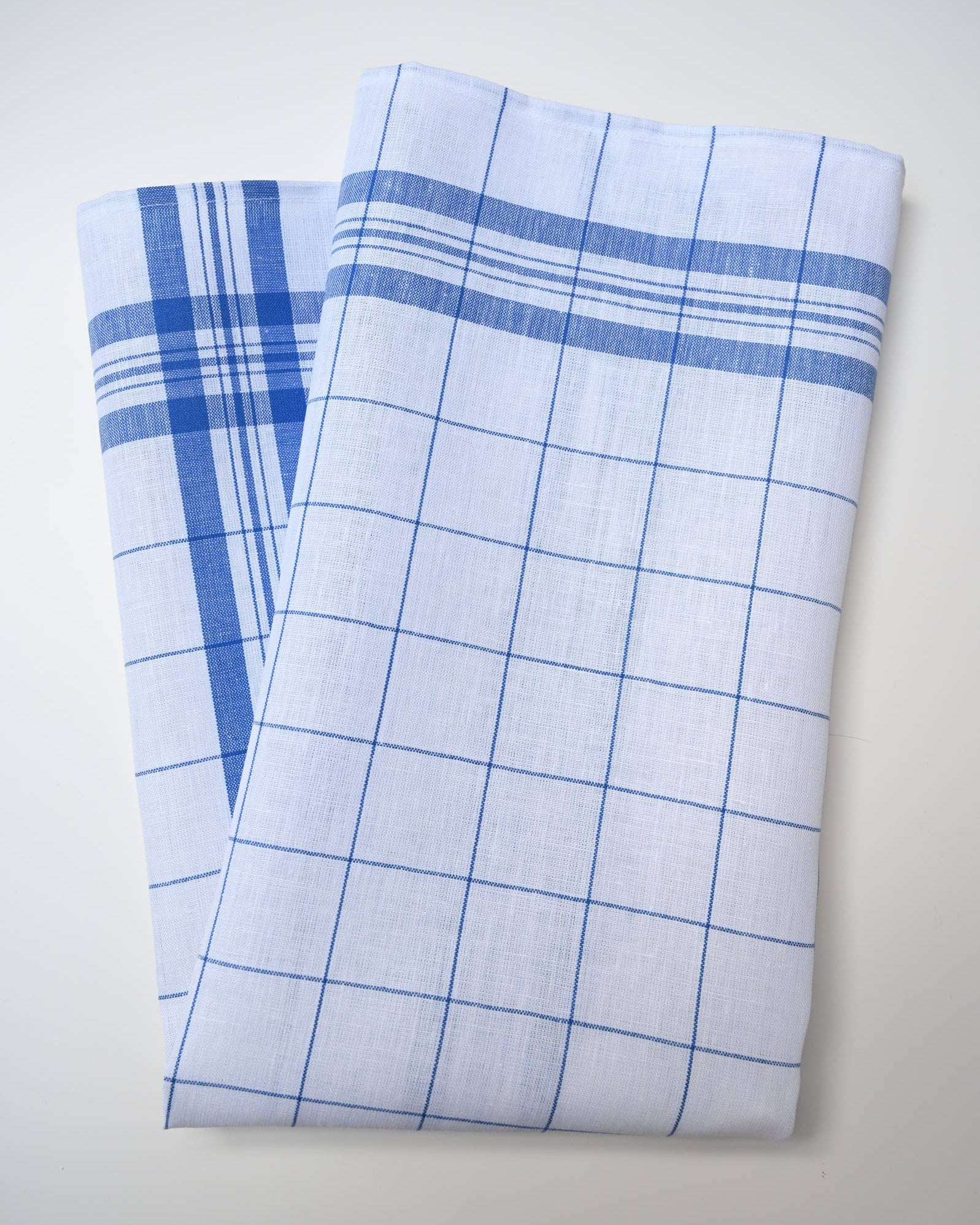 Linen Glass Towel: Blue