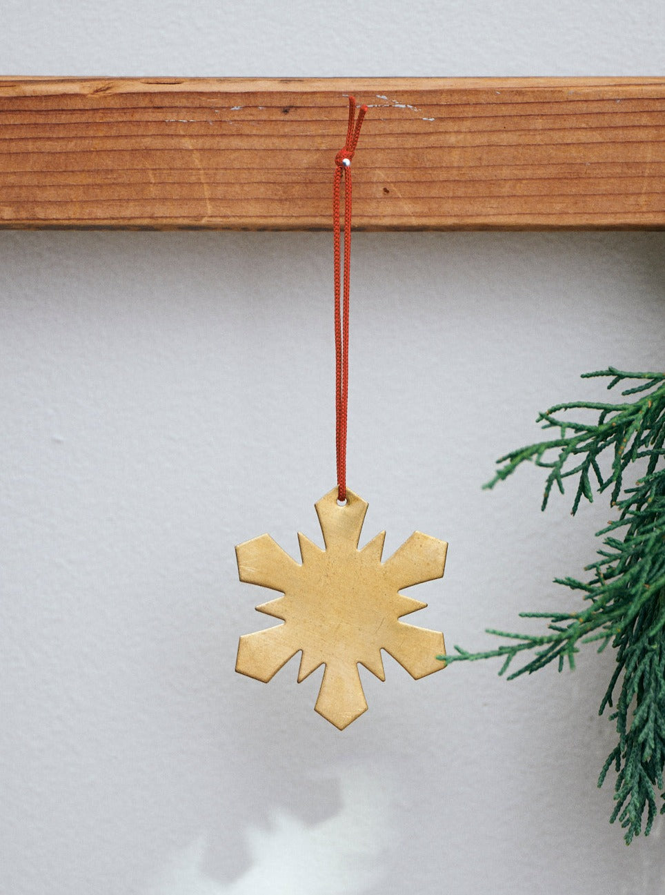 Brass Snowflake Ornament