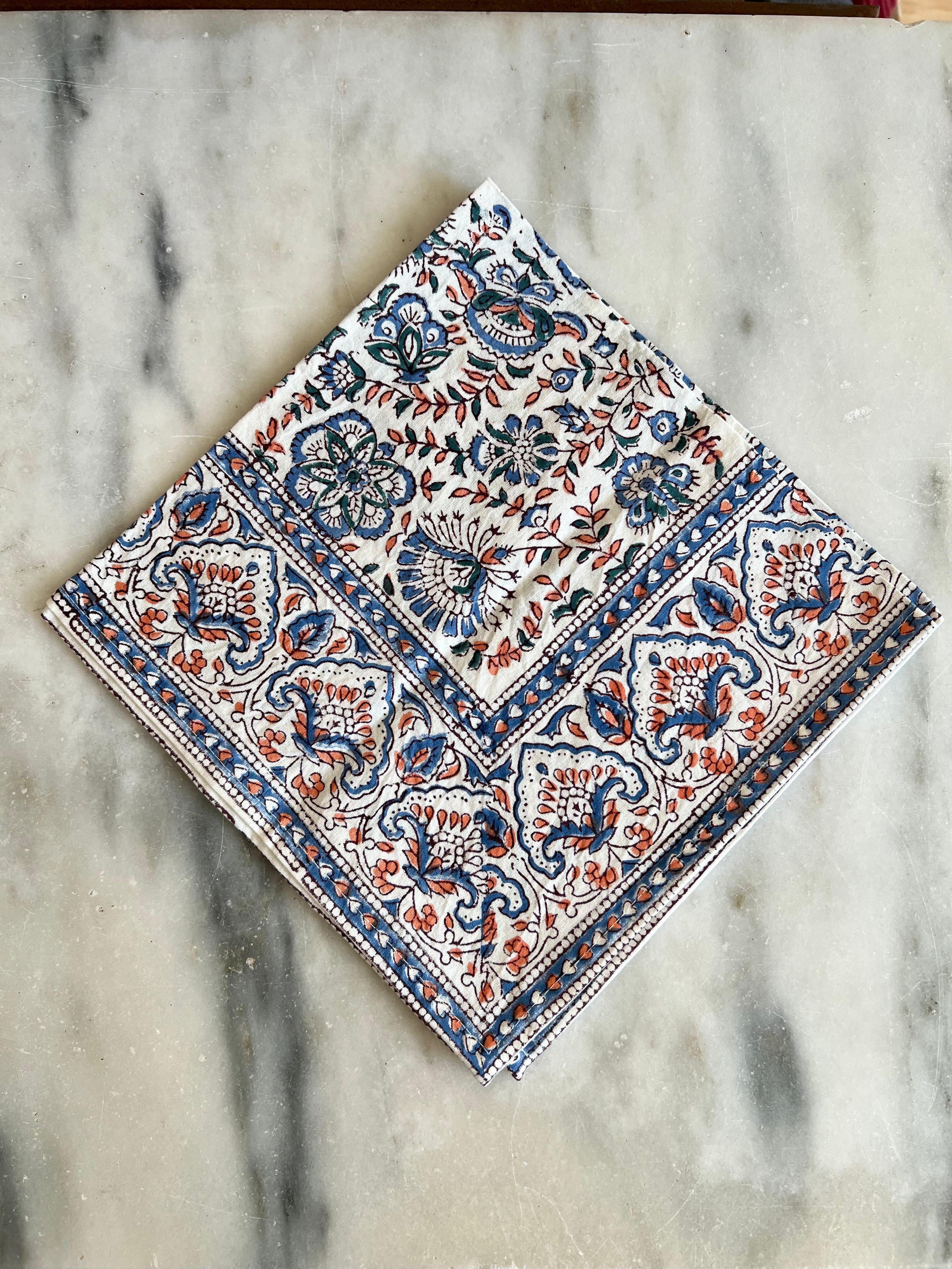 Cotton Block Printed Napkins