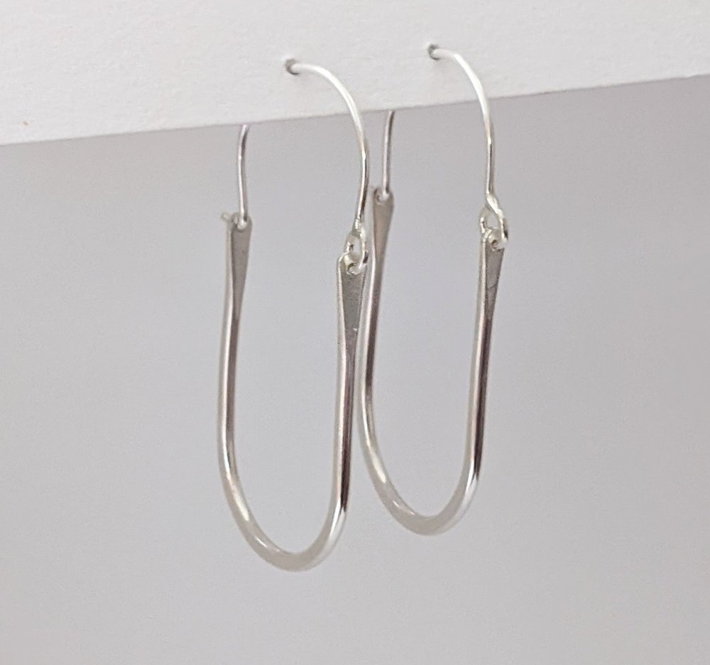 Long Hoop Earrings