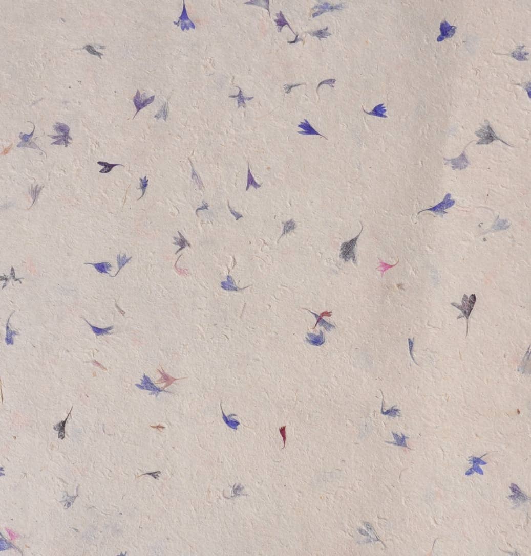 Handmade Paper - Blue Flower