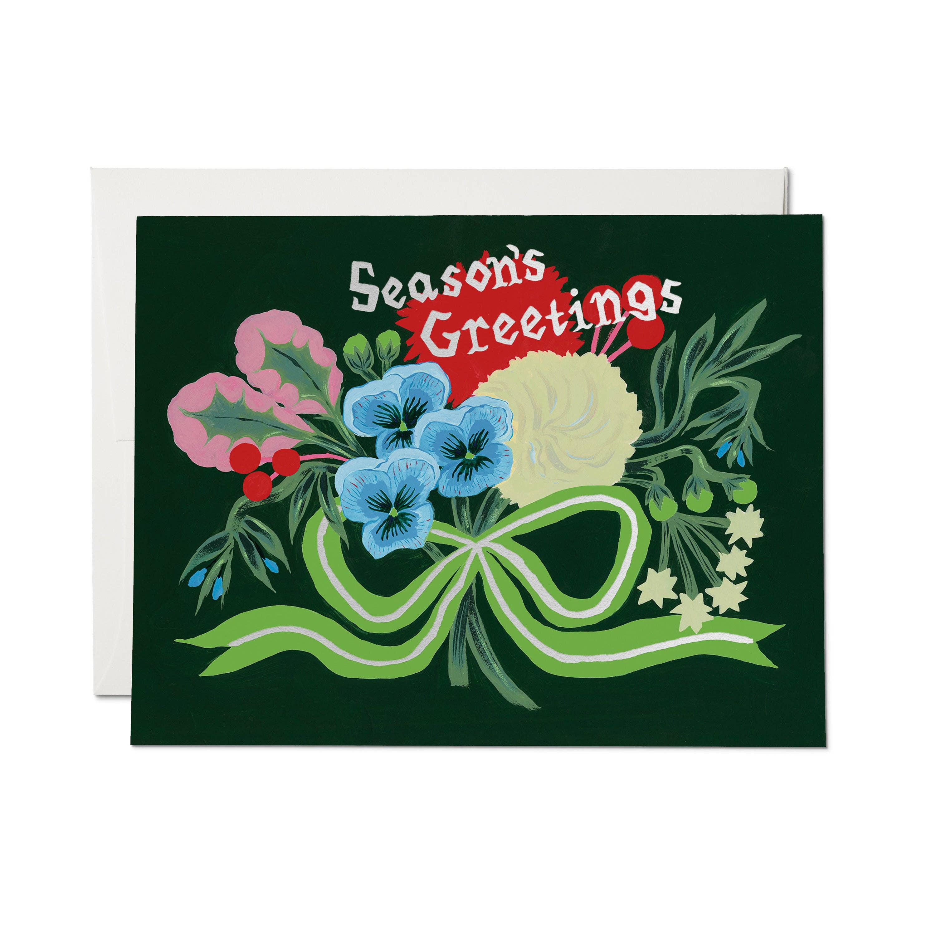 Seasons Greetings Bouquet Card