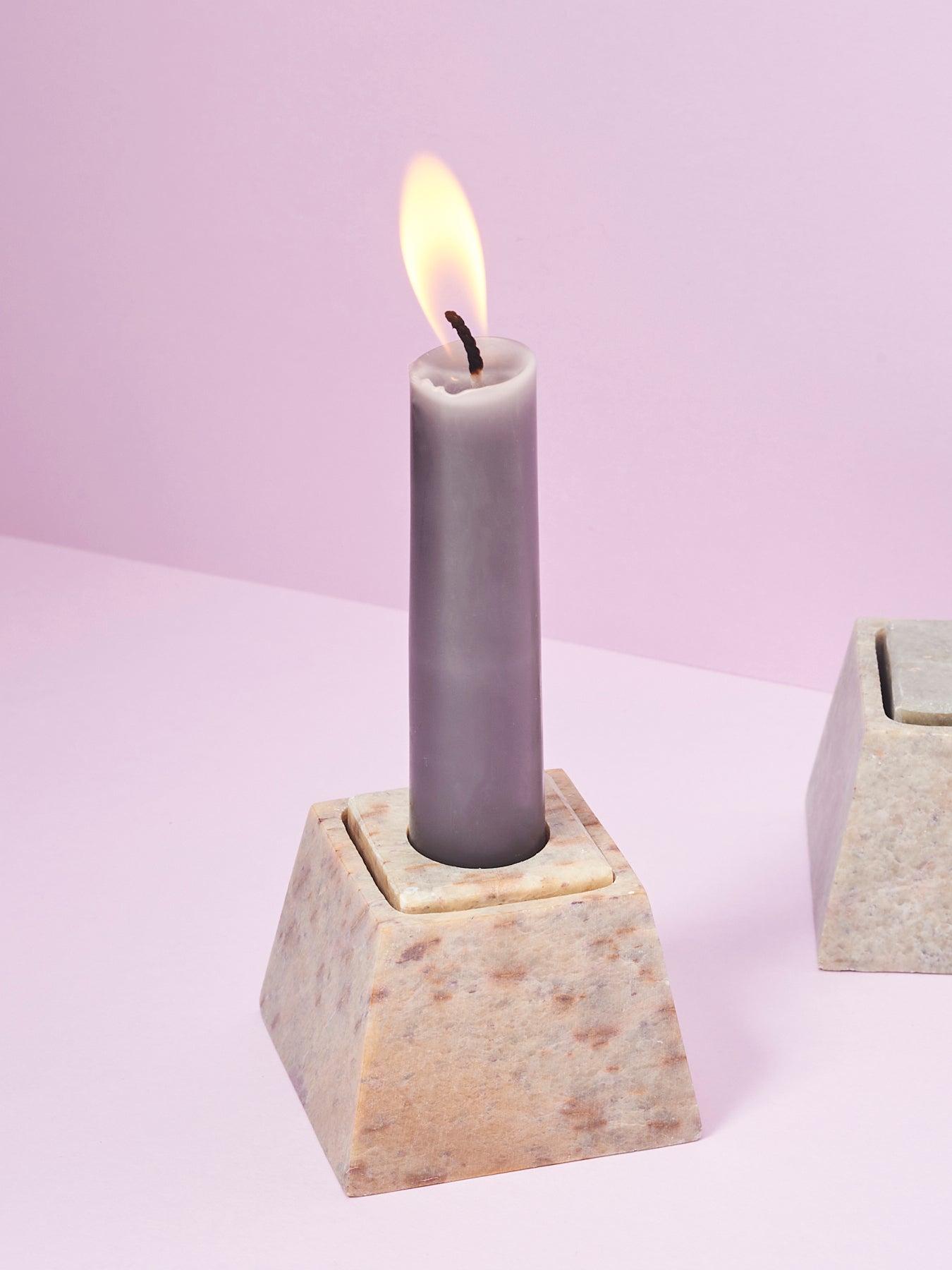 Soapstone Candle Stand