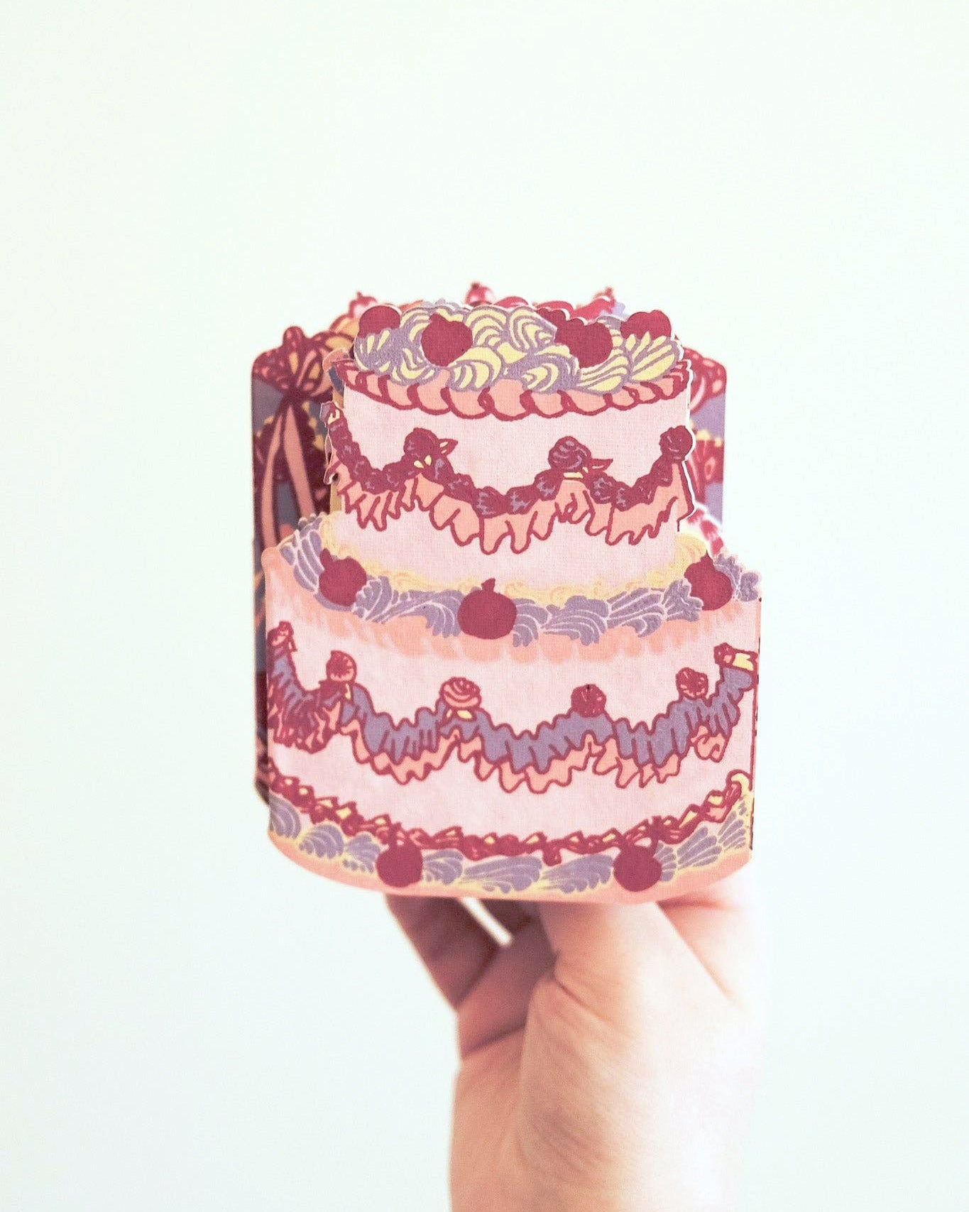 Cake Accordian Card