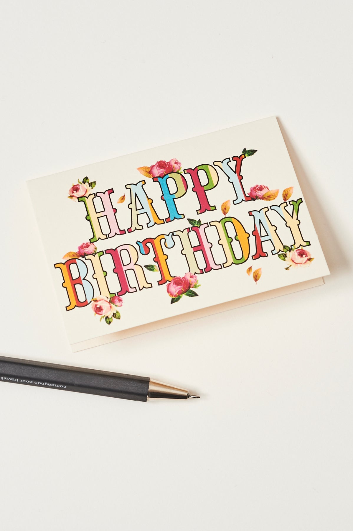 Happy Birthday Roses Enclosure Card