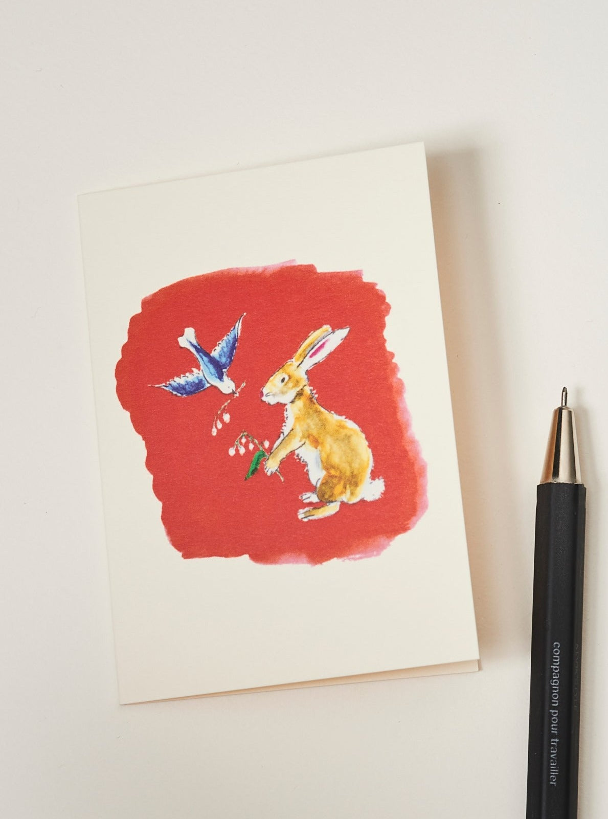 Bluebird and Hare Enclosure Card