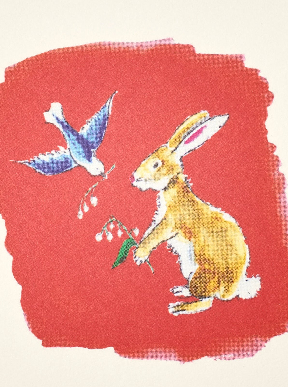 Bluebird and Hare Enclosure Card