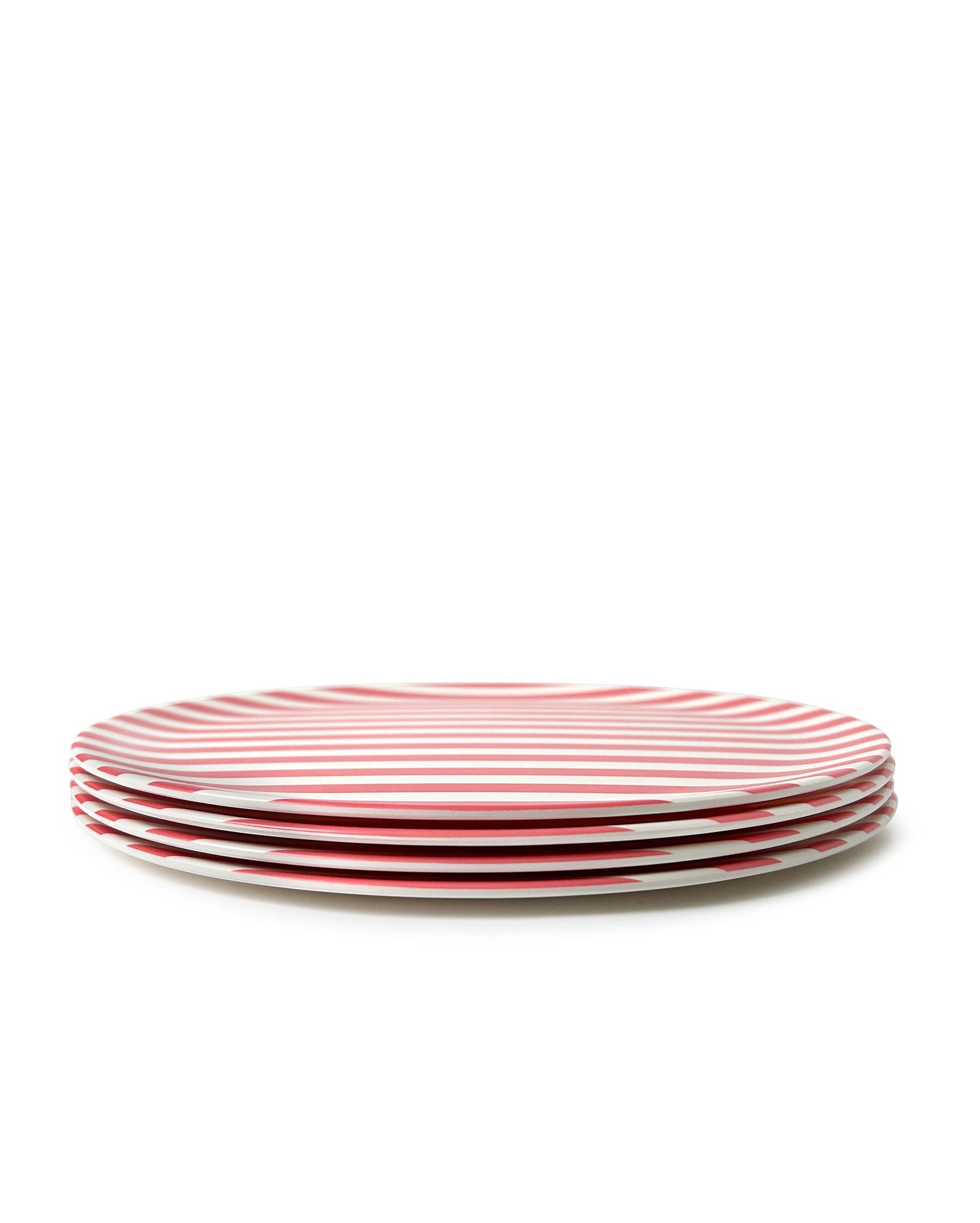 Bamboo Dinner Plate - Red Stripe