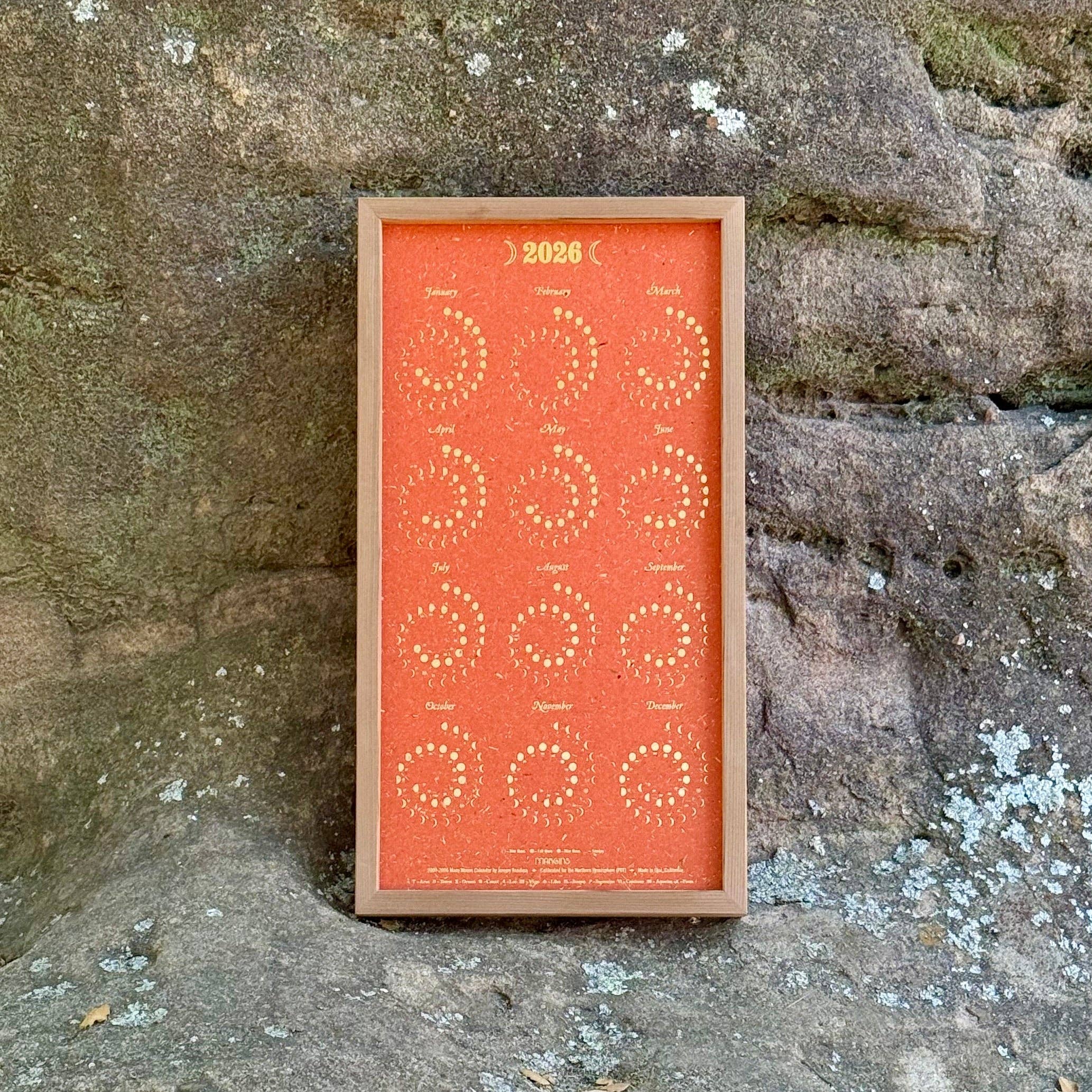 2026 Moon Calendar Apricot - Small