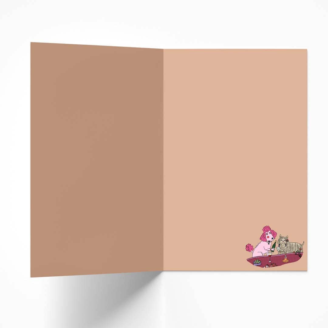 Drink Wine and Talk Shit Card