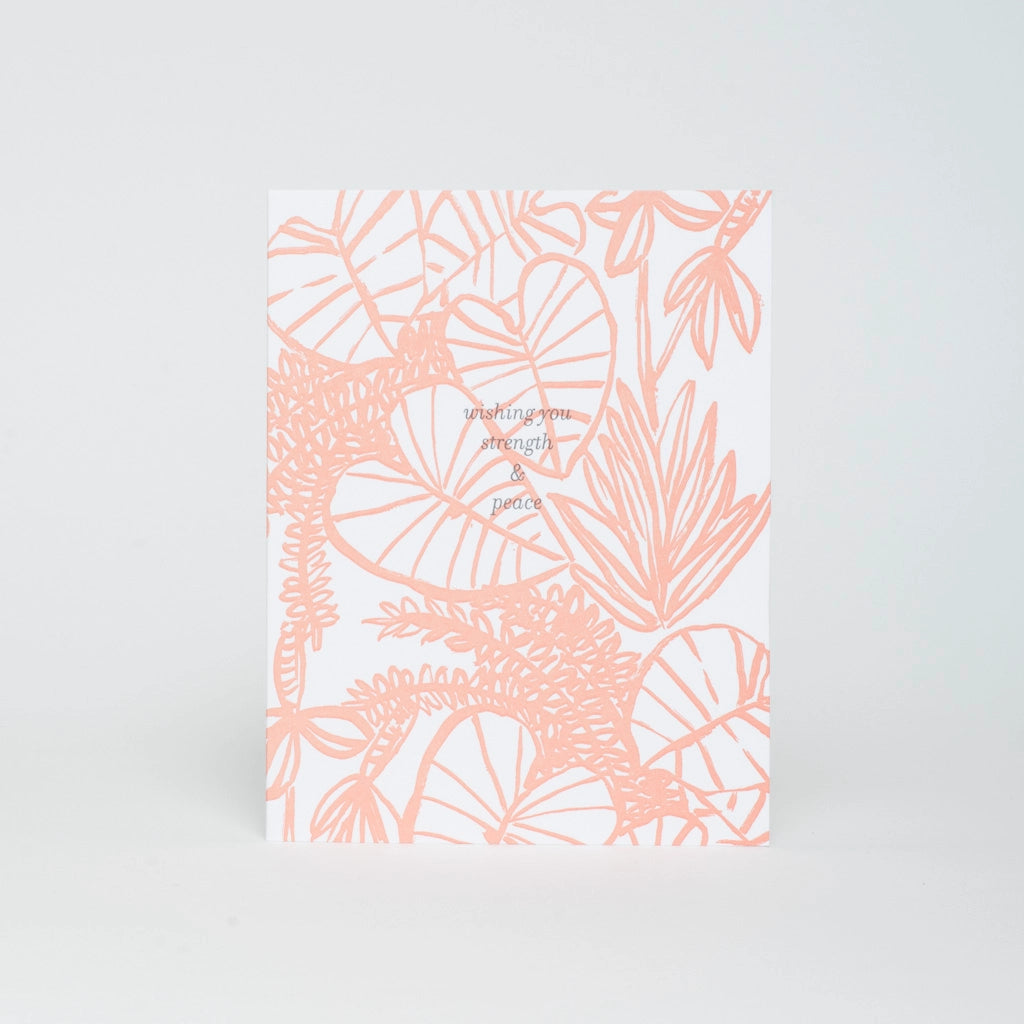 Strength &amp; Peace Sympathy Card