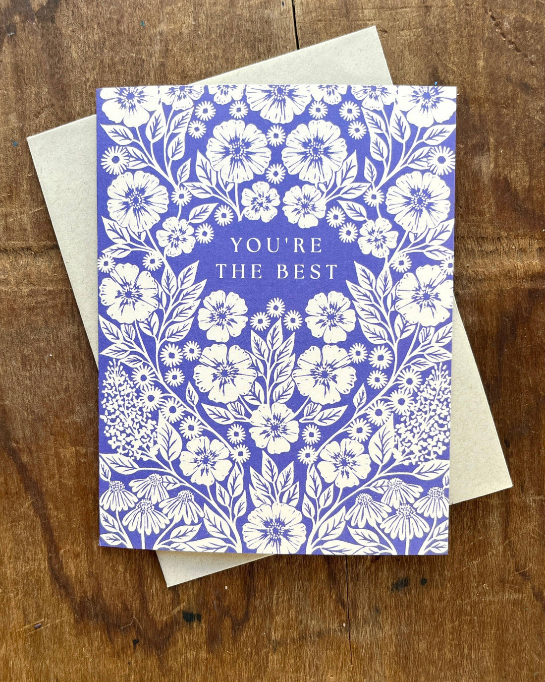 Greeting card with floral design and text reading &quot;You&