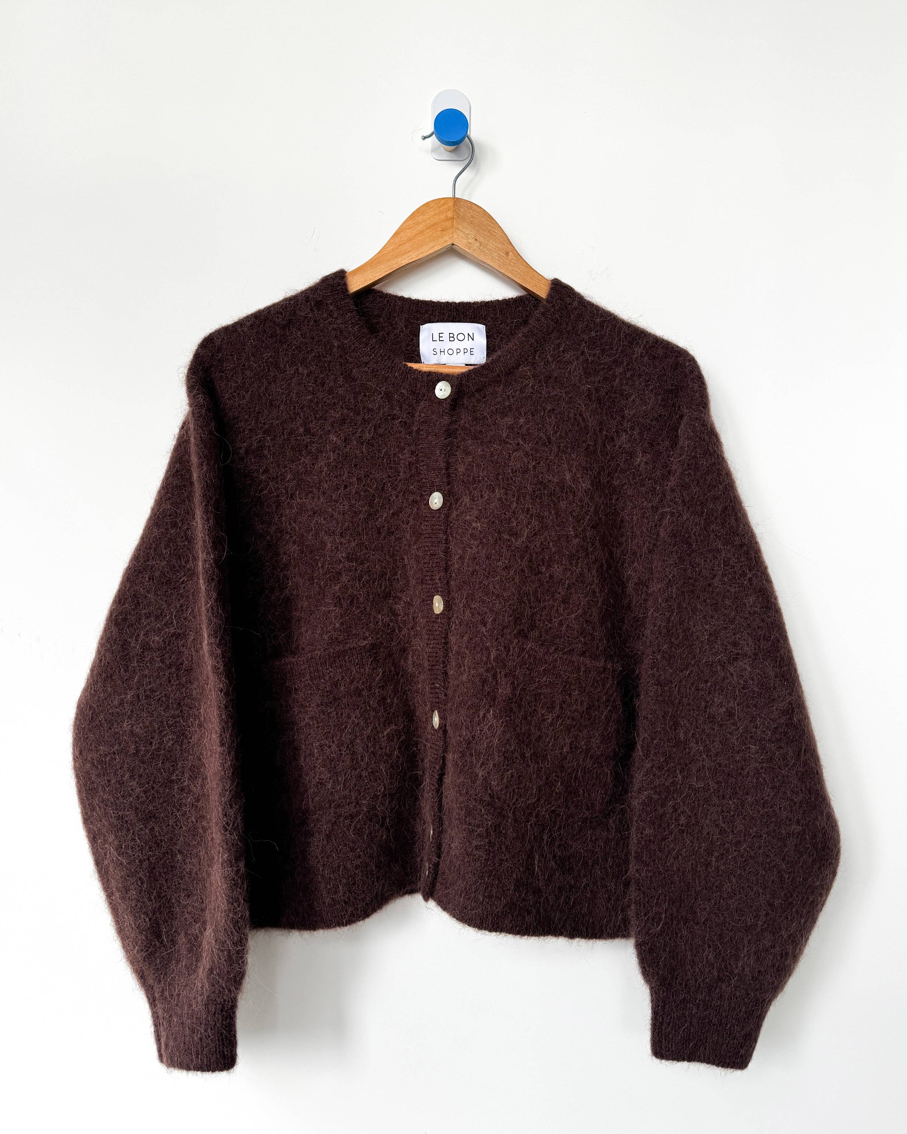 Amélie Alpaca Cardigan - Chocolate