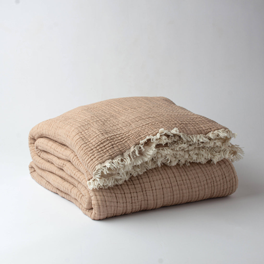 Muslin Gauze Blanket: Taupe