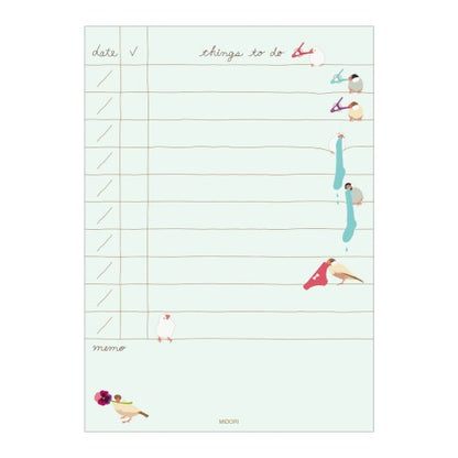 TO DO Memo Pad Bird