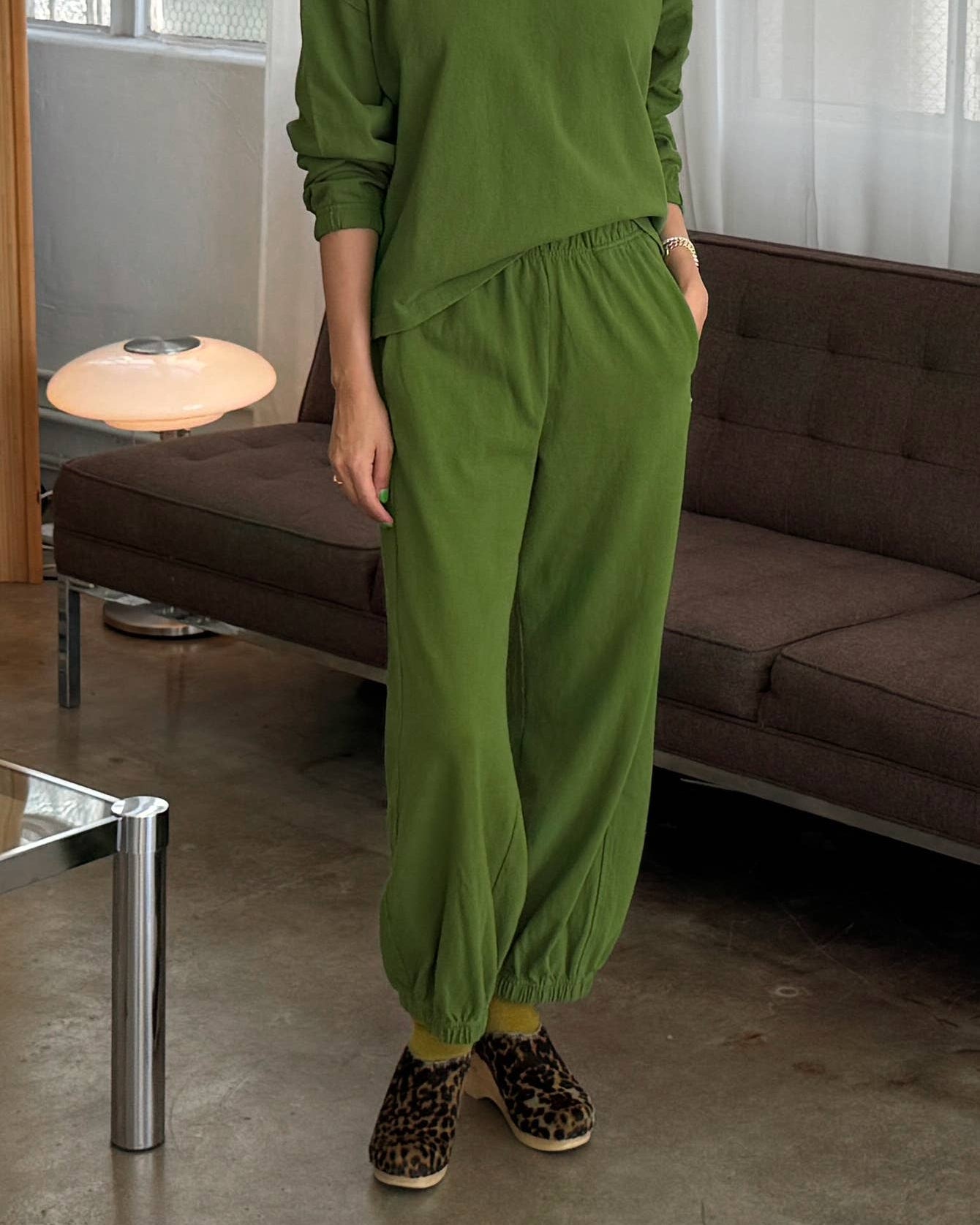 Balloon Pants - Collard Green