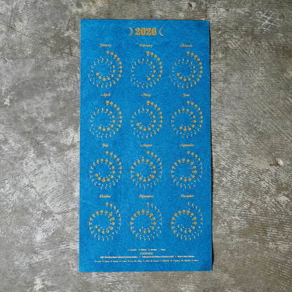 2026 Plantable Moon Calendar Eclipse Blue