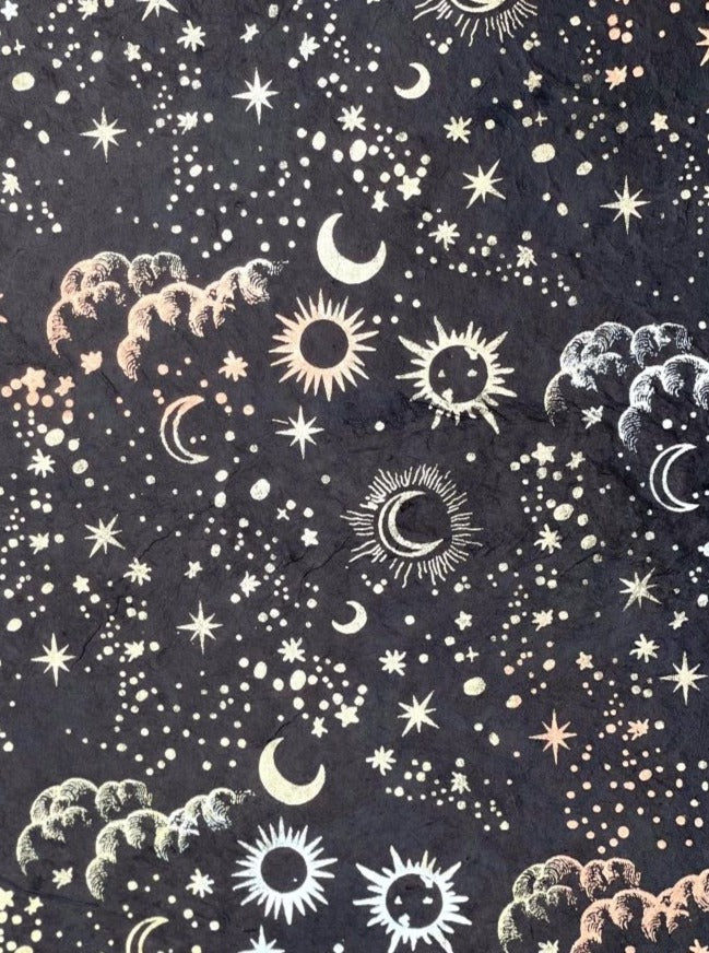 Handmade Paper - Black Celestial