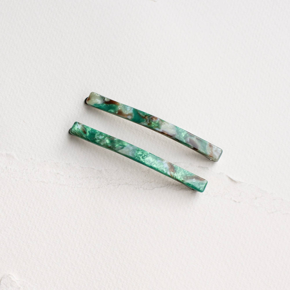 Simple Bobby Pin Set - Green Rust