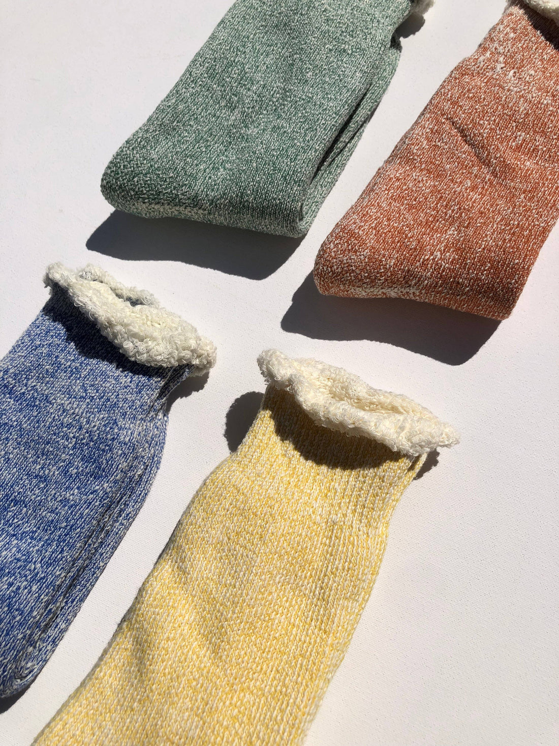 Super Terry Loop Socks - Lemon