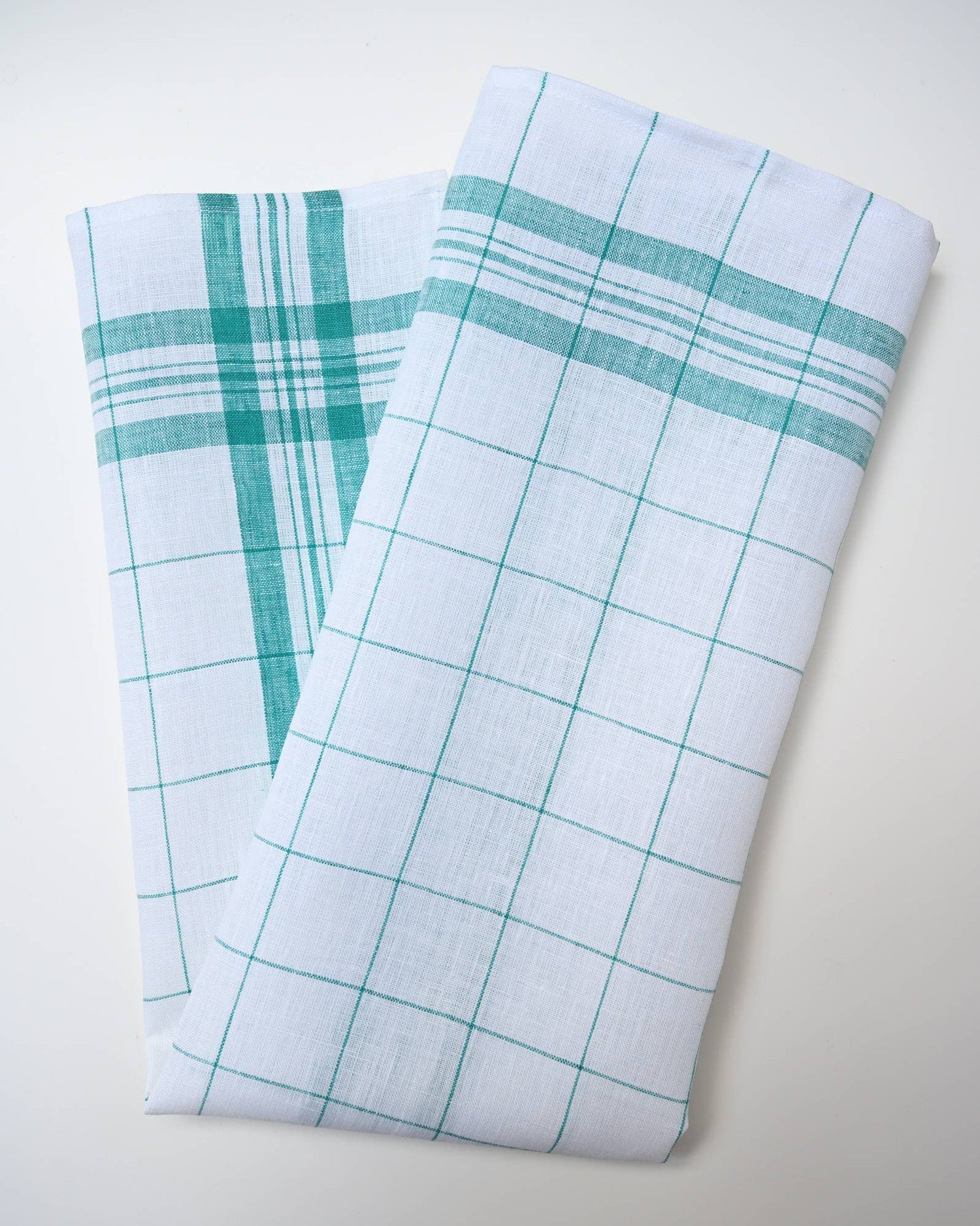 Linen Glass Towel: Green