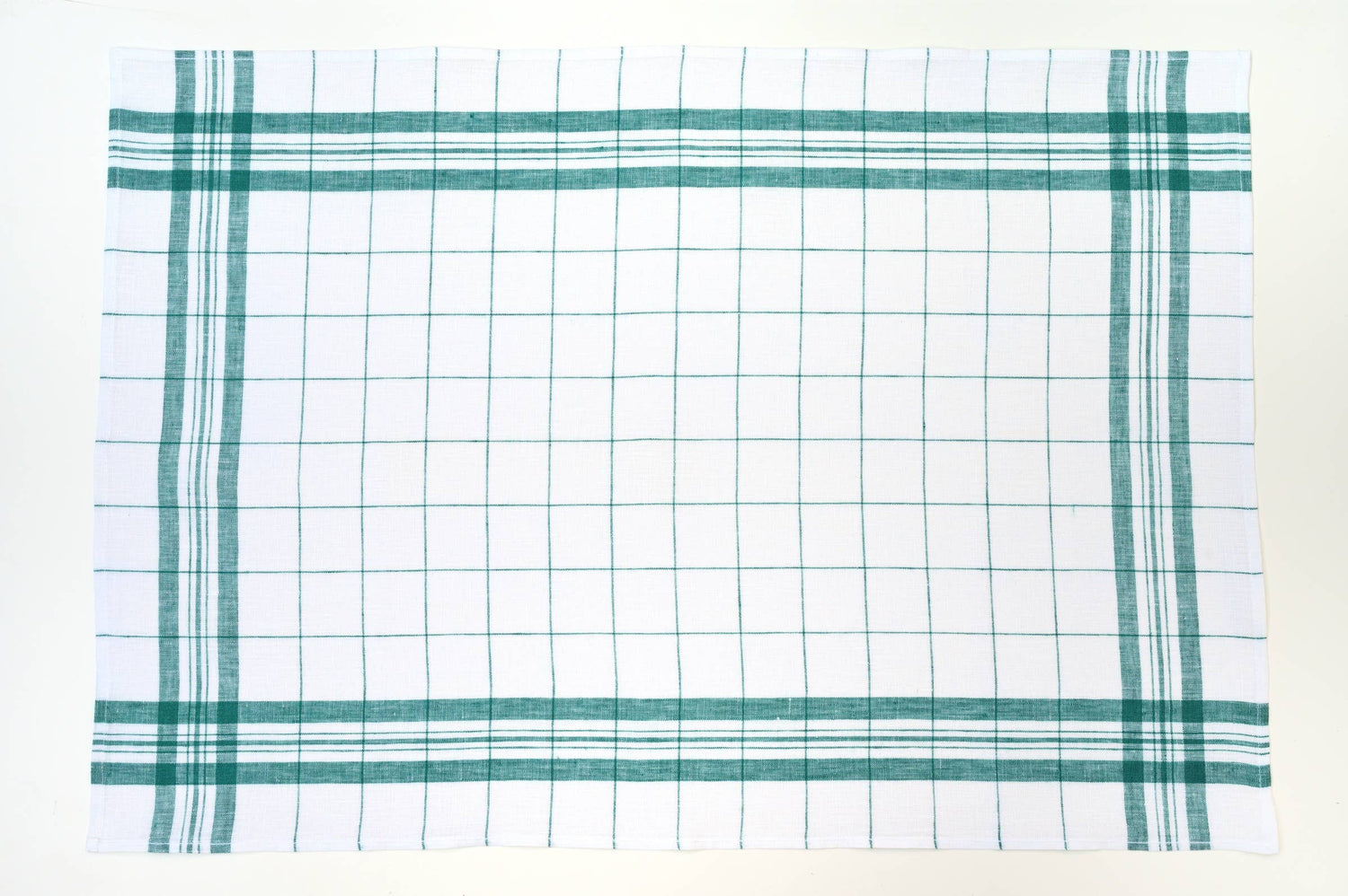 Linen Glass Towel: Green