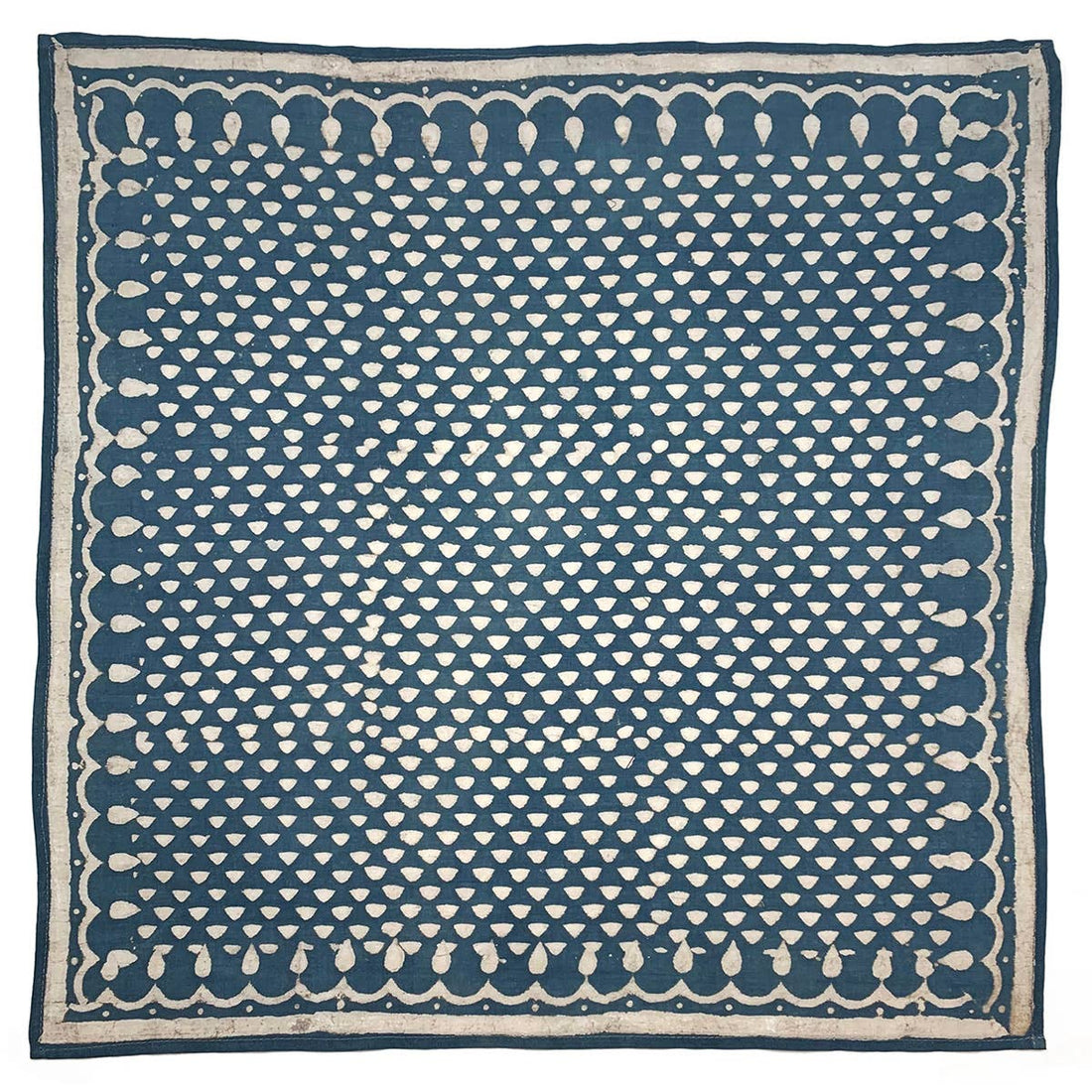 Wax Resist Bandana - Indigo