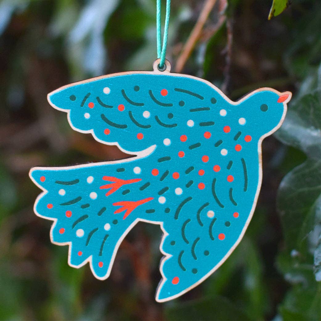 Wooden Bird Ornament