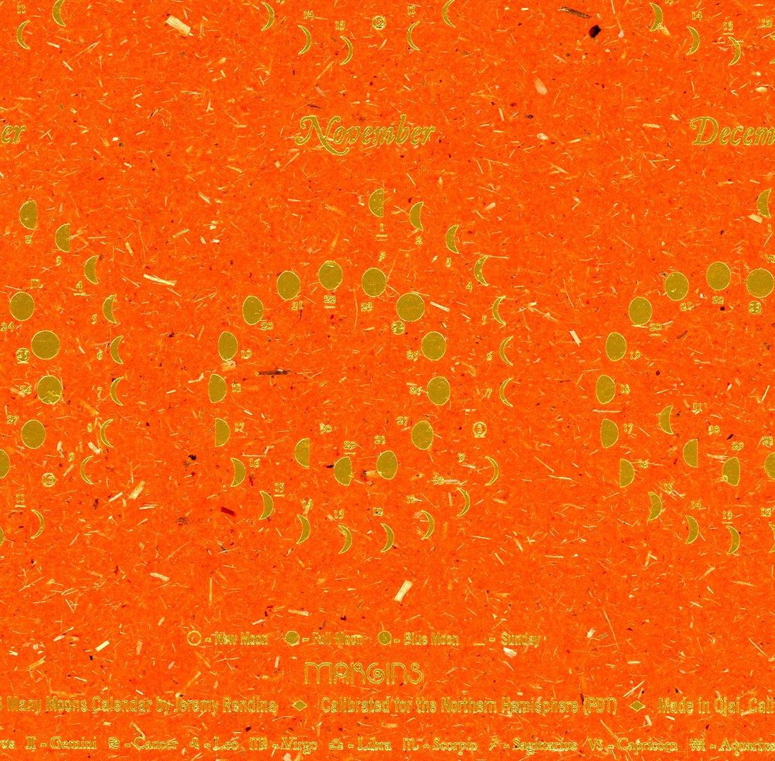 2026 Moon Calendar Apricot - Small