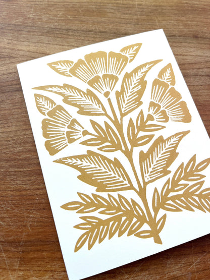 Marigold Floral Card