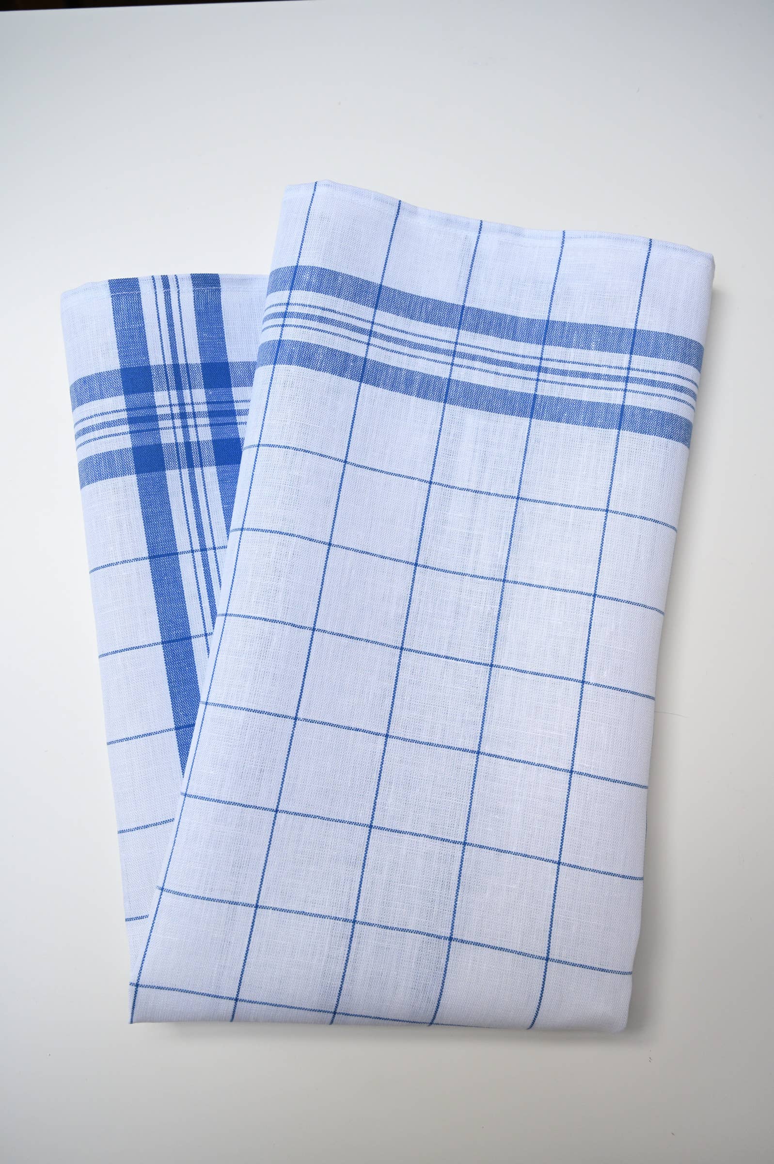 Linen Glass Towel: Blue