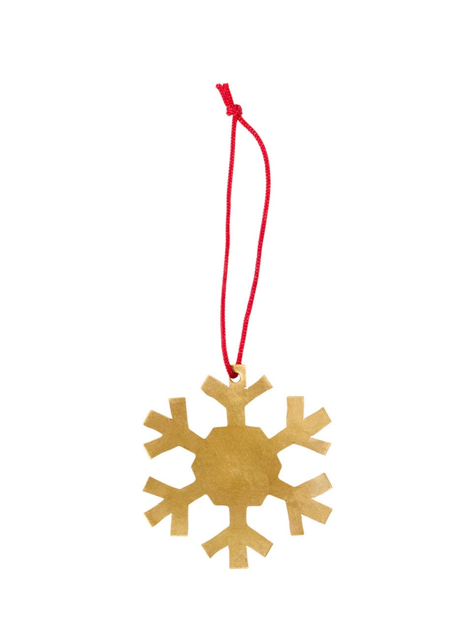 Brass Snowflake Ornament - D