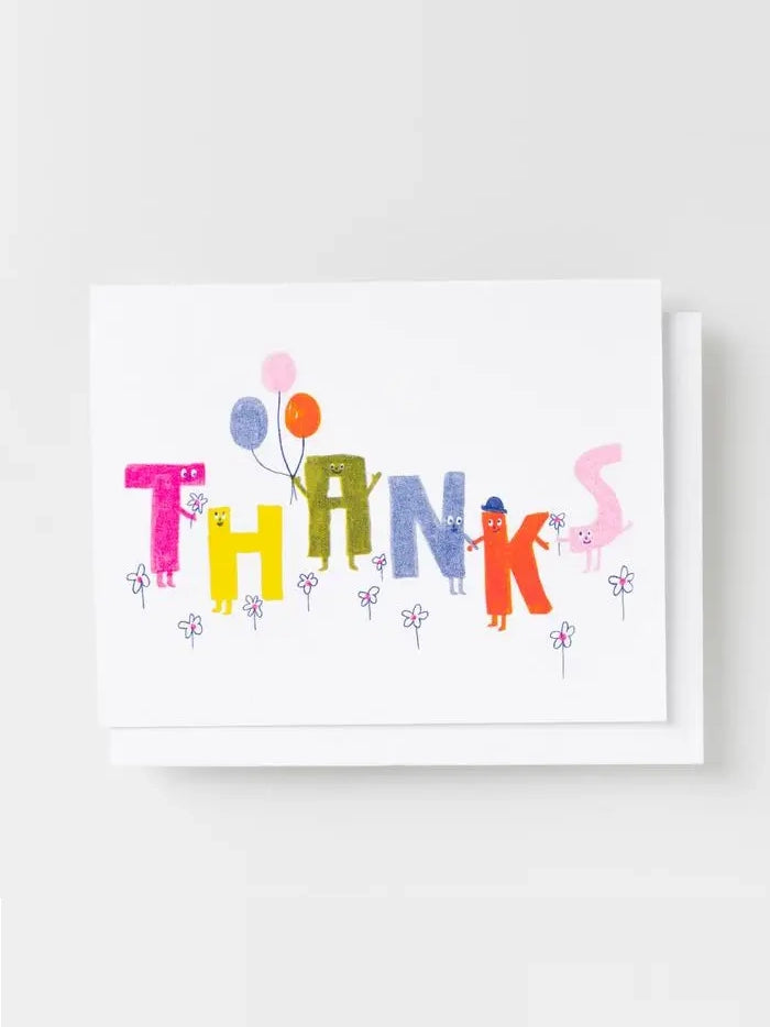 Thanks Letter Friends Card