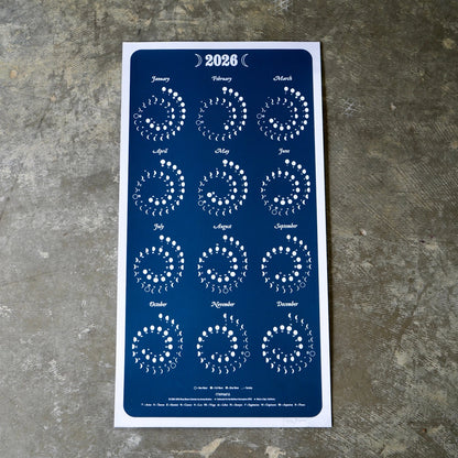 2026 Many Moons Calendar - Night Sky