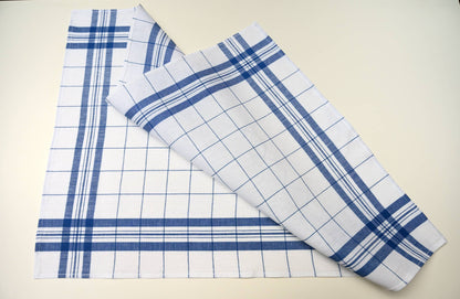 Linen Glass Towel: Blue