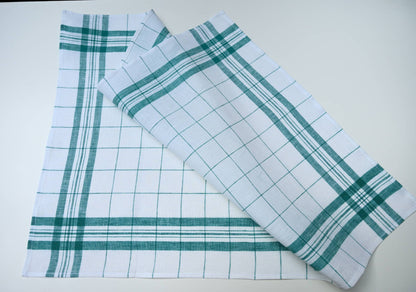 Linen Glass Towel: Green