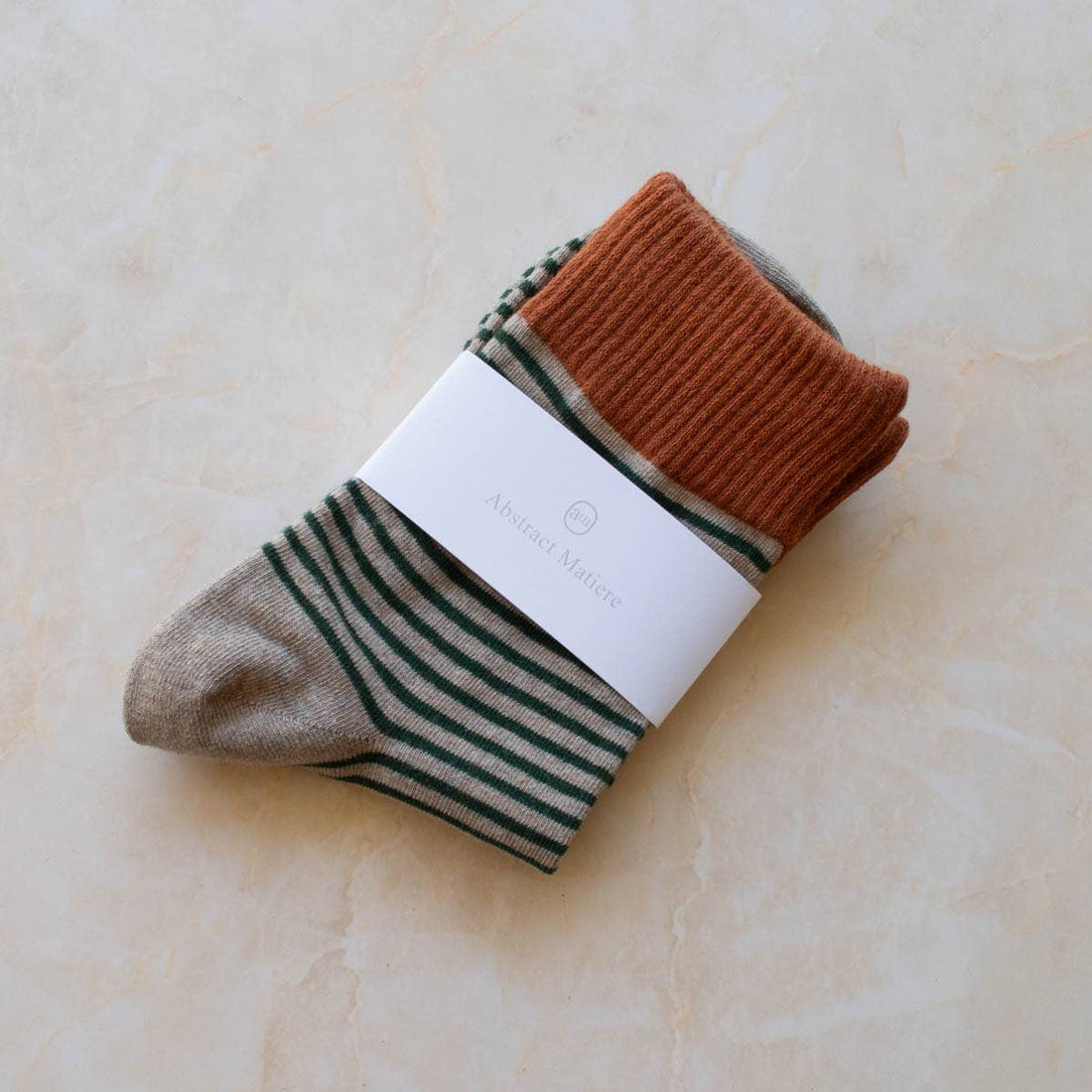 Stripe Socks: Rust