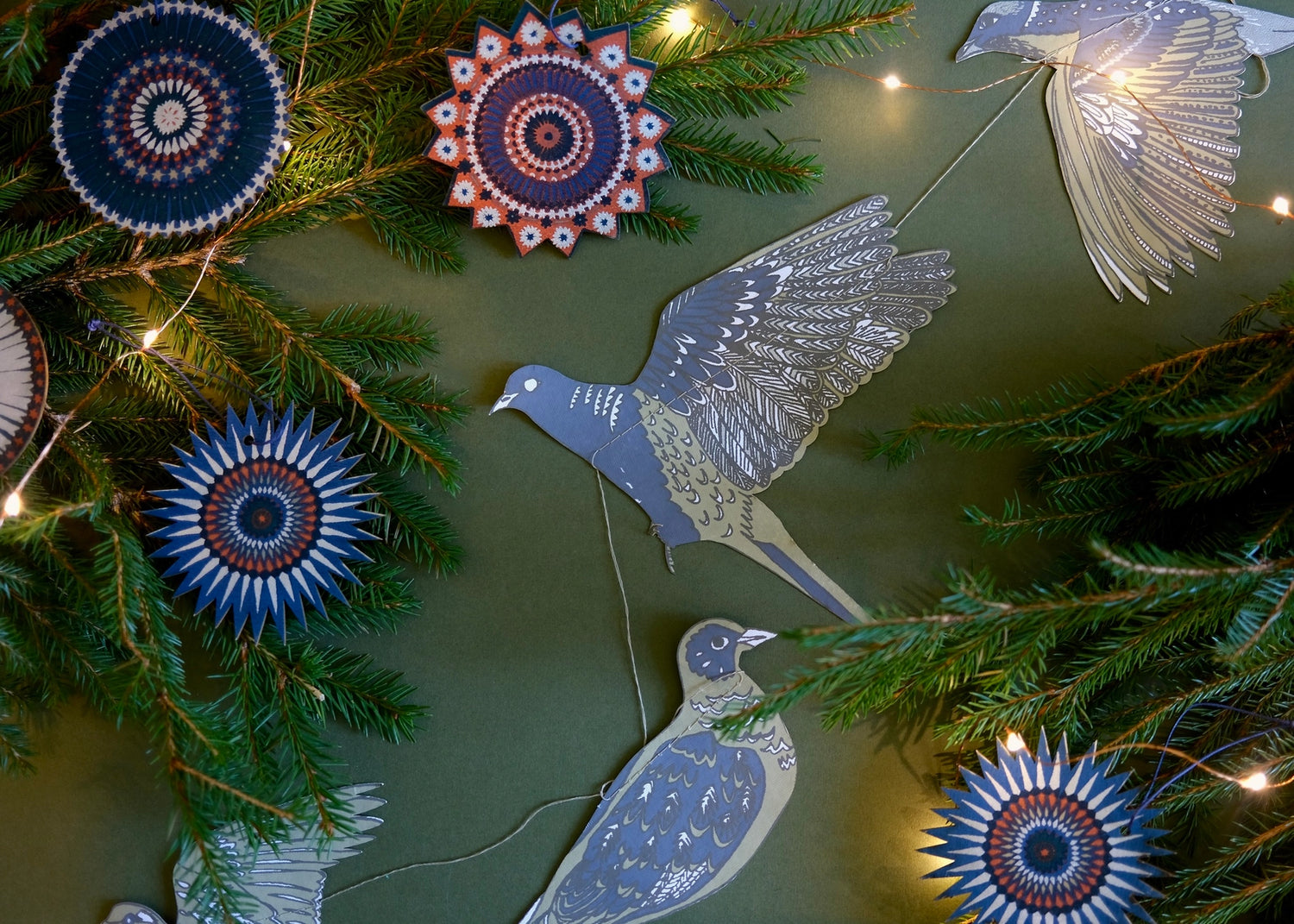 Turtle Doves Garland