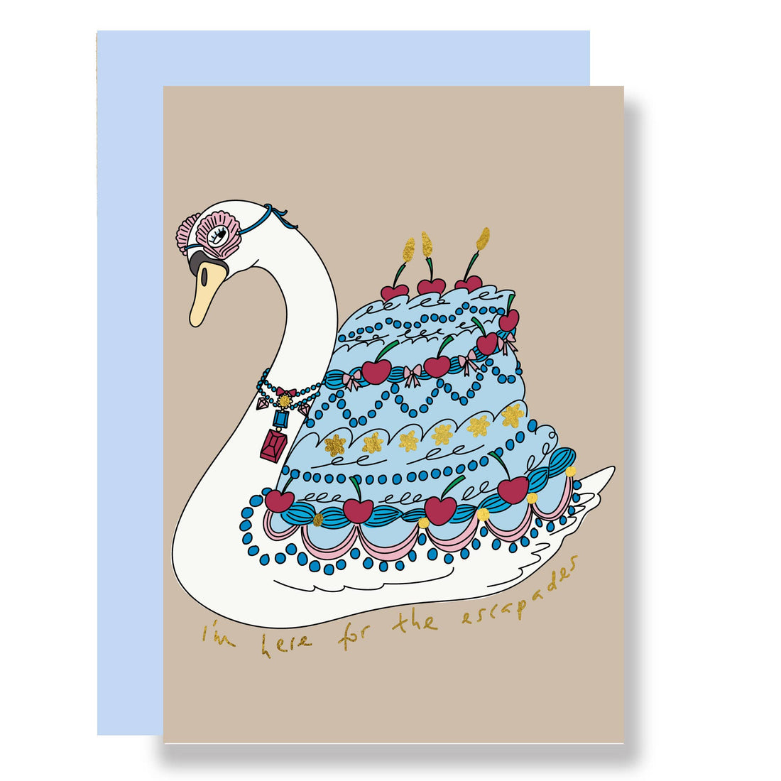 Birthday Escapades Swan Card