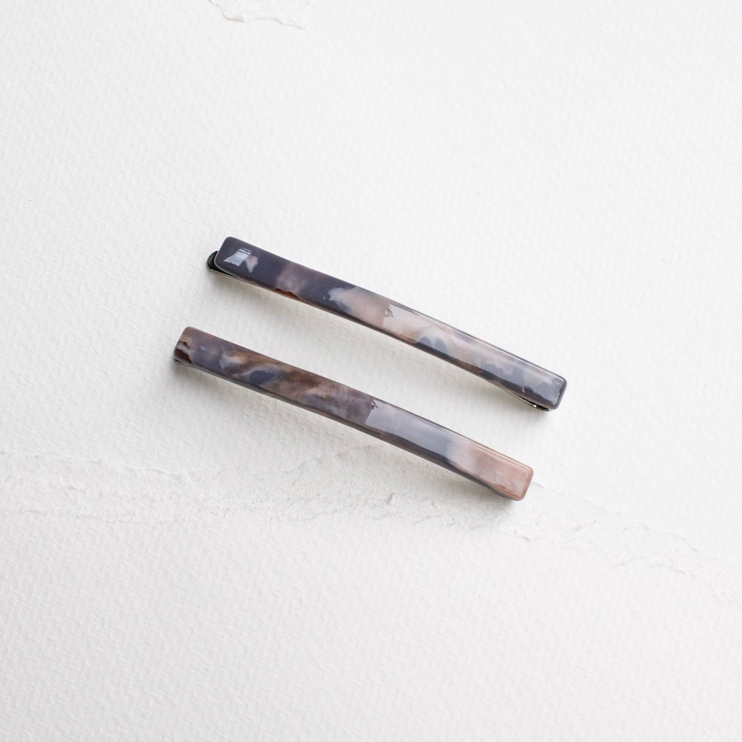 Simple Bobby Pin Set: Blue Marble