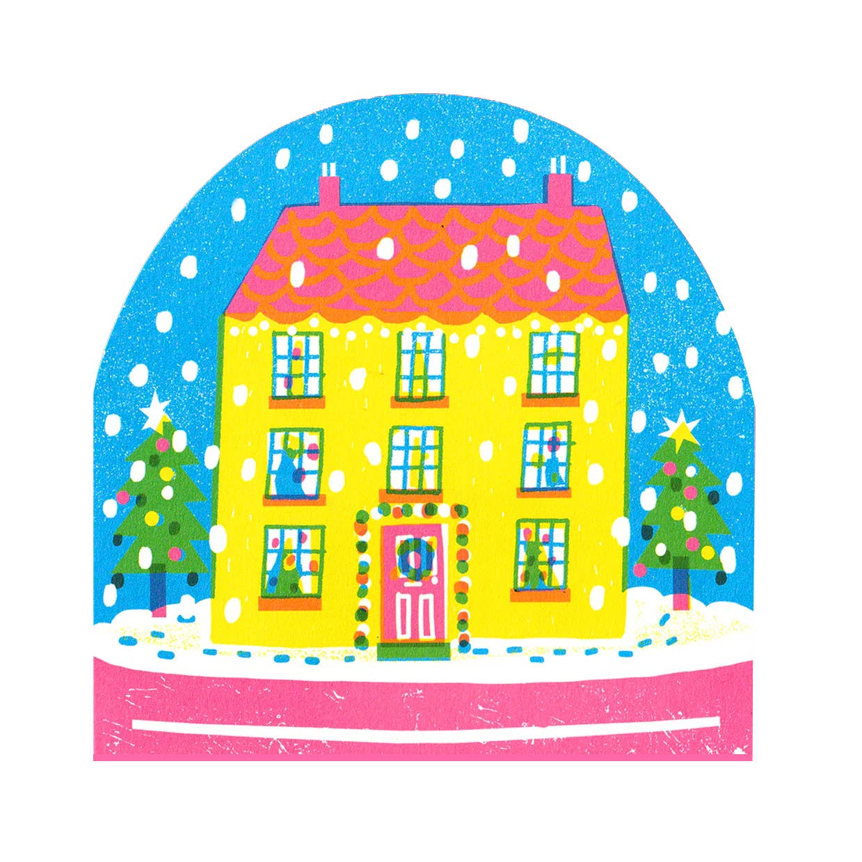 House Snowglobe Card
