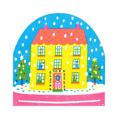 House Snowglobe Card