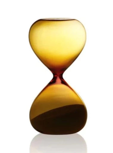 Colored Glass Hourglass - 5 Minute Amber