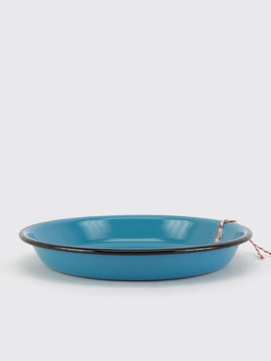 Enamel Walled Plate - Capri Blue